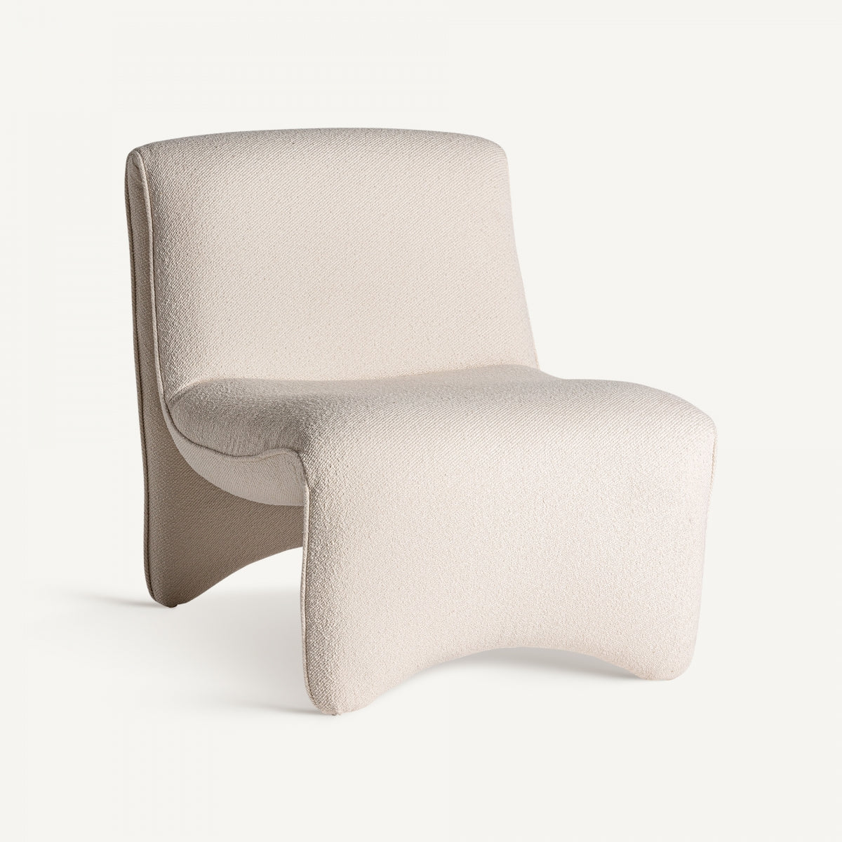 Asberg Contemporary Off-White Armchair