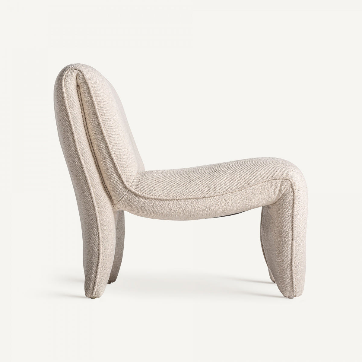 Asberg Contemporary Off-White Armchair