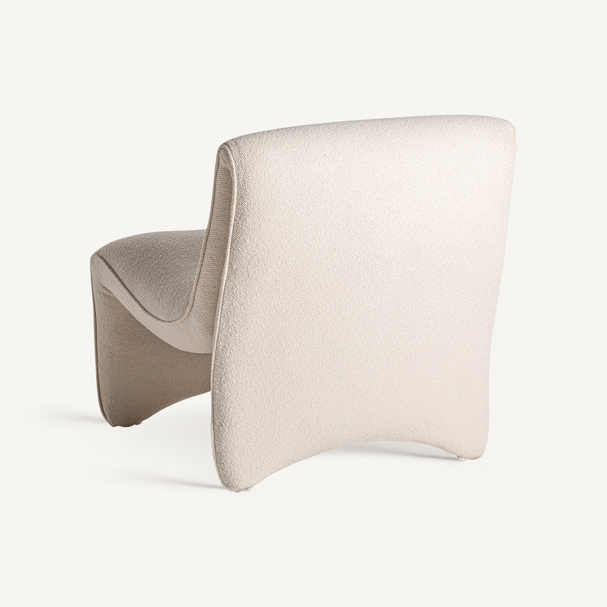 Asberg Contemporary Off-White Armchair