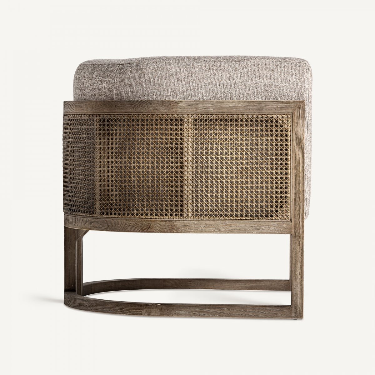 Leiwen Armchair with Rattan - LoNiu Home