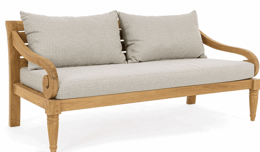 Nusa Dua Teak Outdoor 3 Seater Sofa - Premium Outdoor Furniture - LoNiu Home