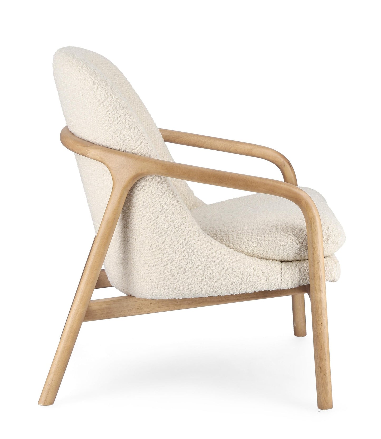 Upholstered Bouclé Armchair - LoNiu Home