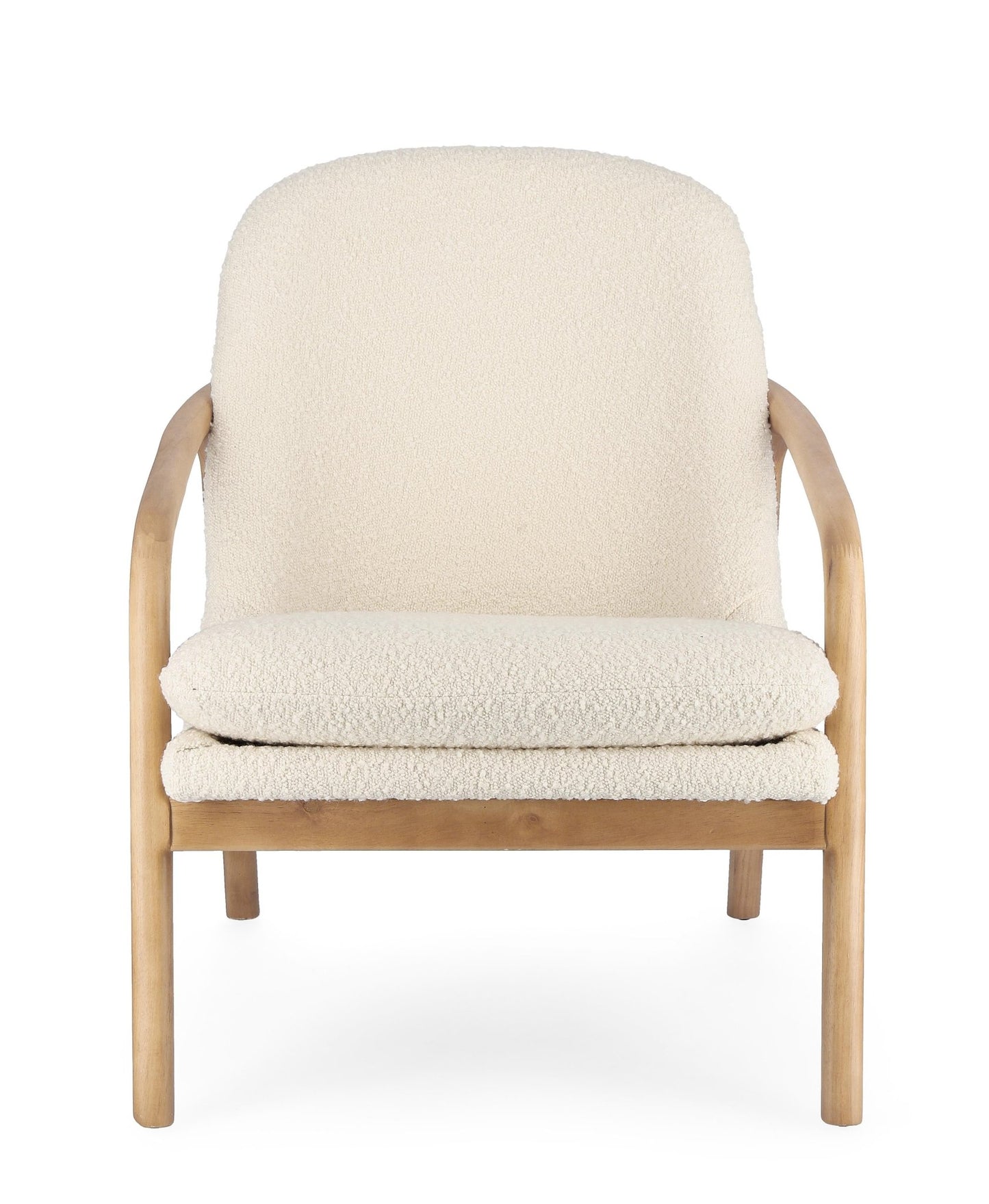 Upholstered Bouclé Armchair - LoNiu Home