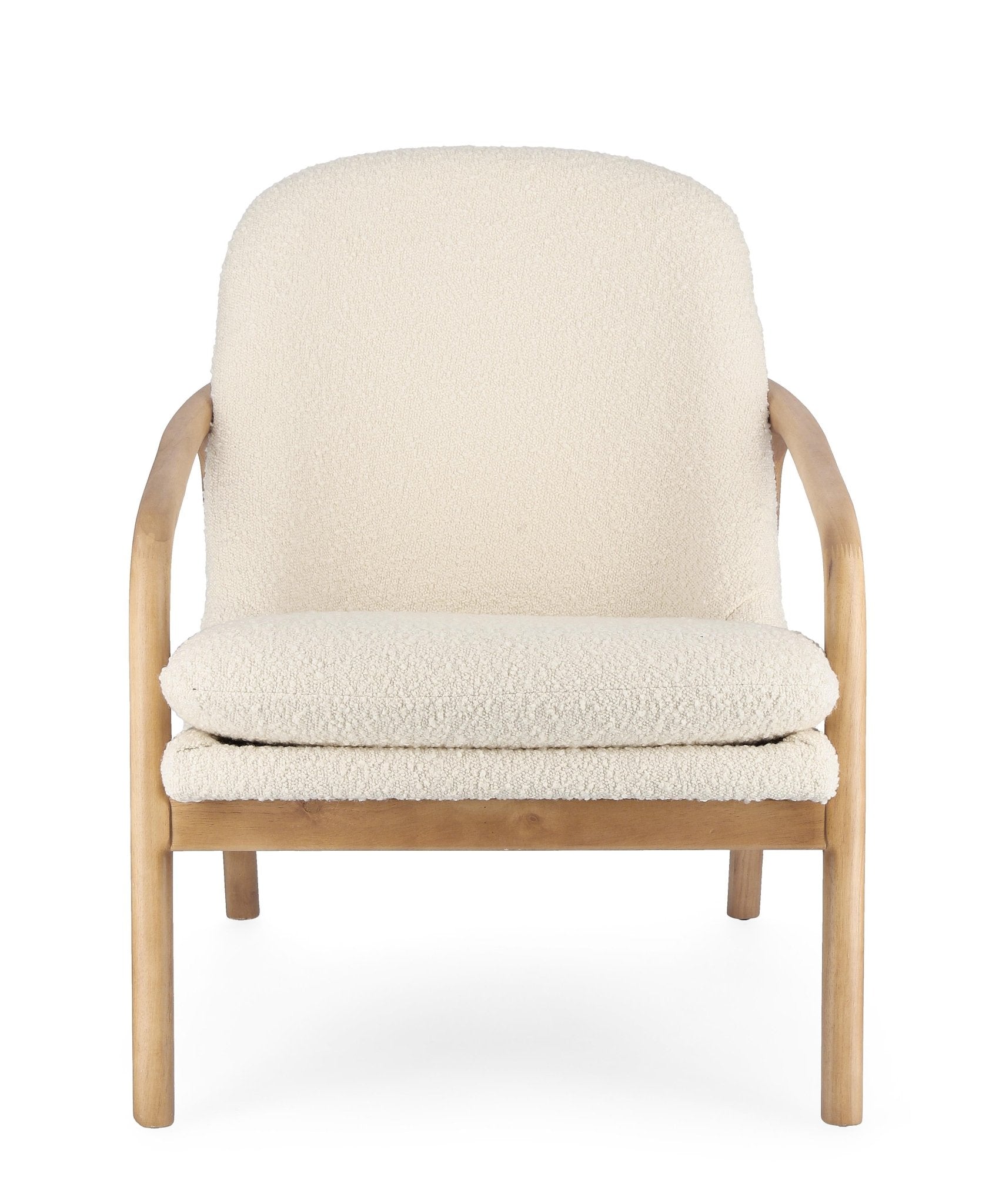 Upholstered Bouclé Armchair - LoNiu Home