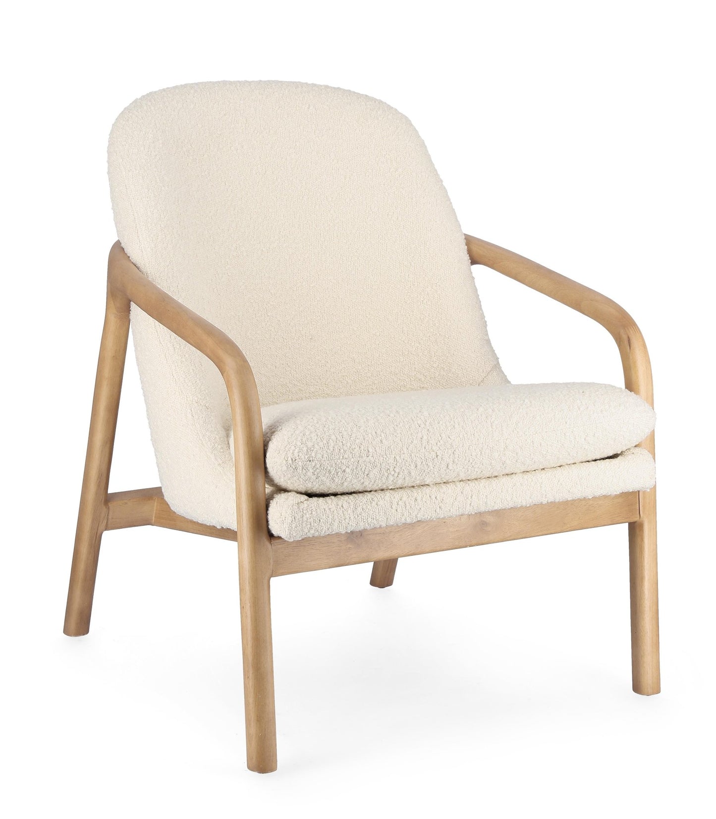 Upholstered Bouclé Armchair - LoNiu Home